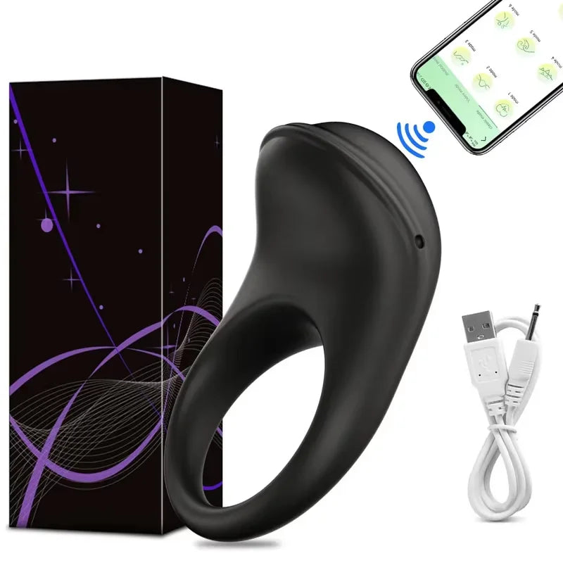 Anillo Vibrador para Hombre Xbonp con APP