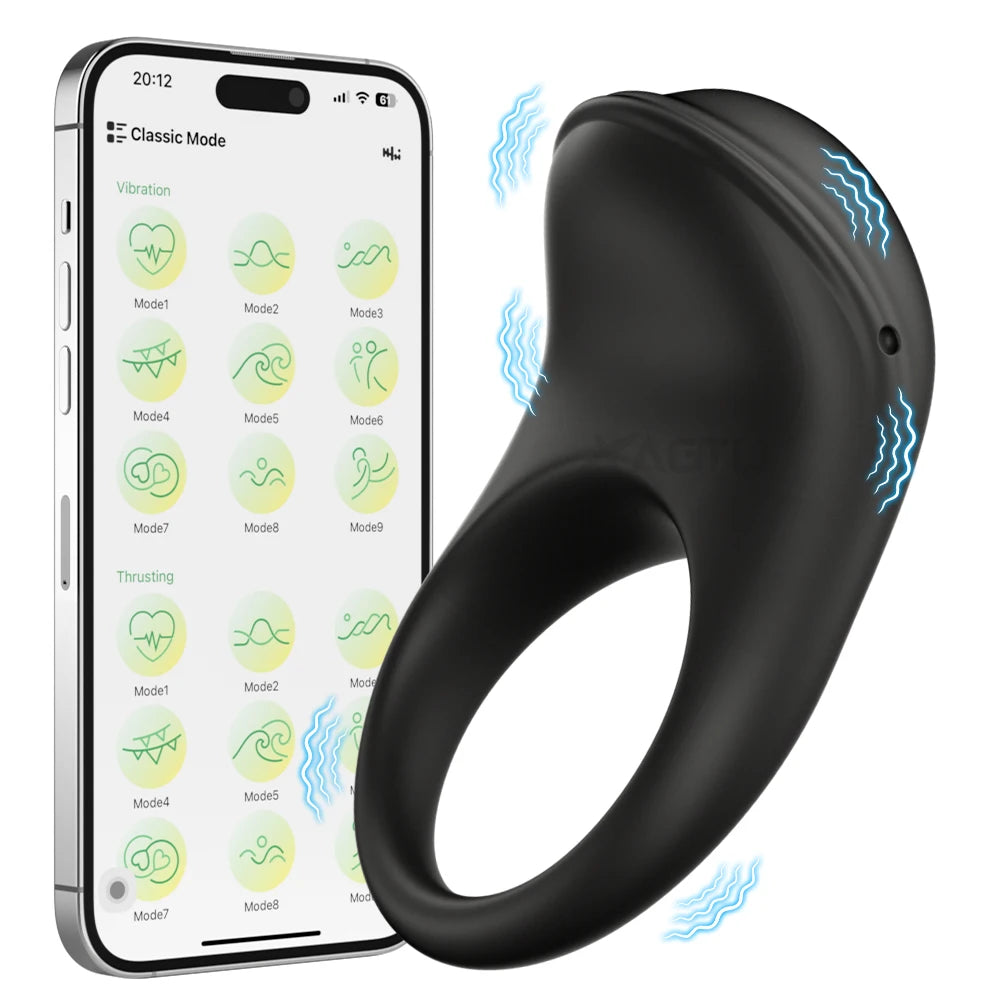 Anillo Vibrador para Hombre Xbonp con APP